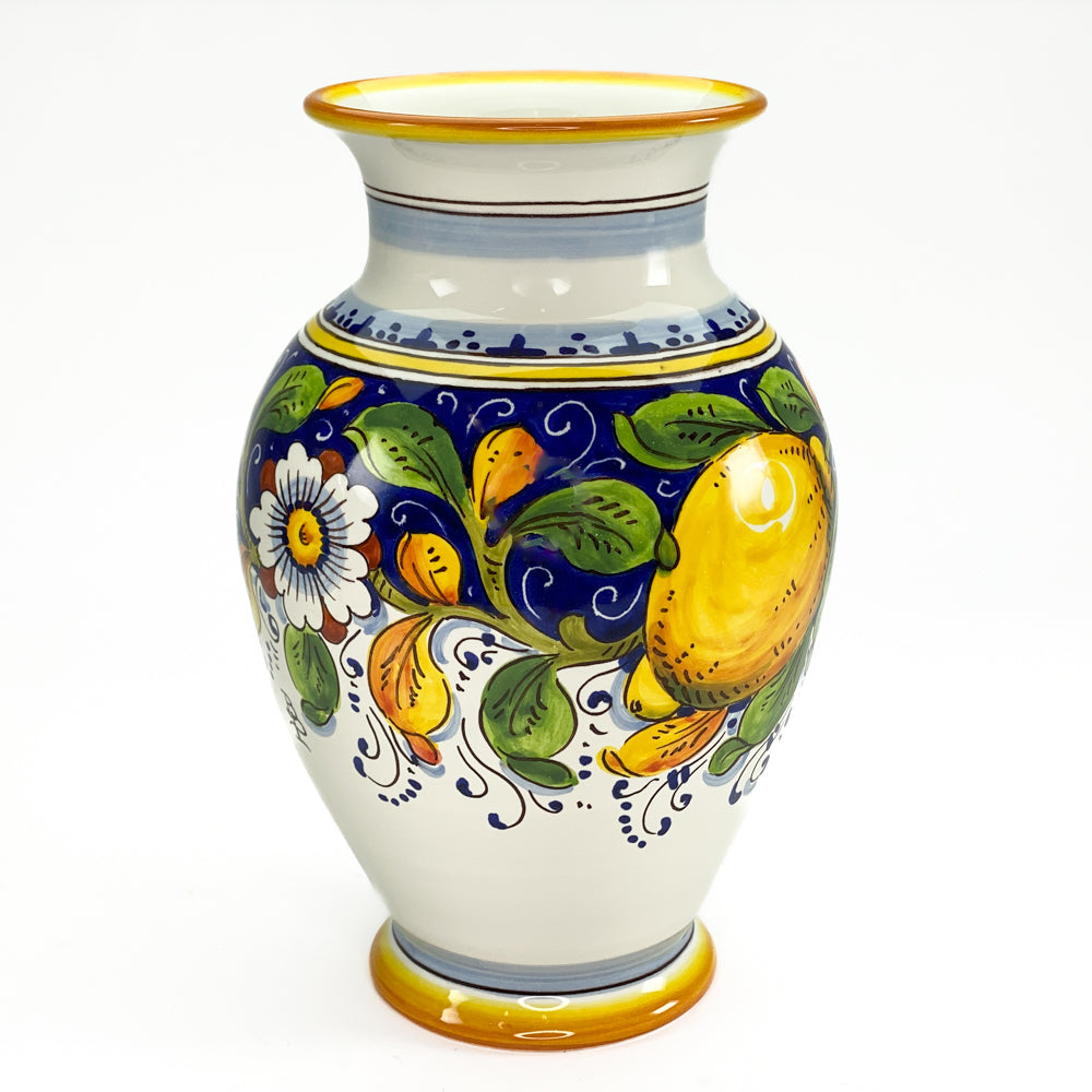 Borgioli - Lemons on Blue Vase