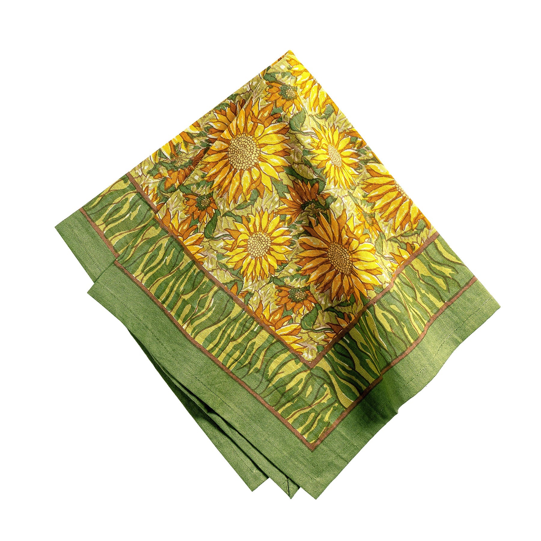 Sunflower Yellow & Green Napkin