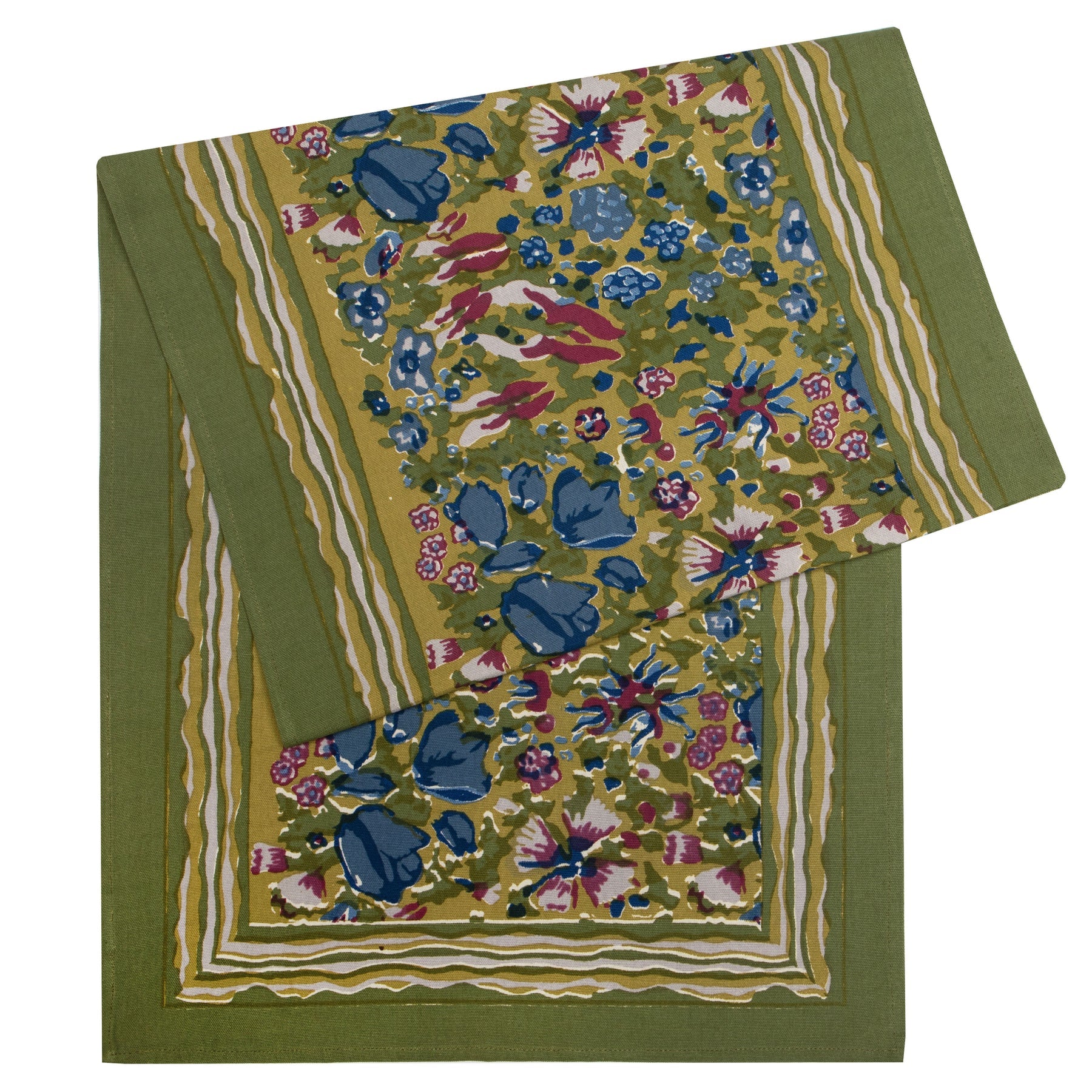 Jardin Blue/Green Table Runner