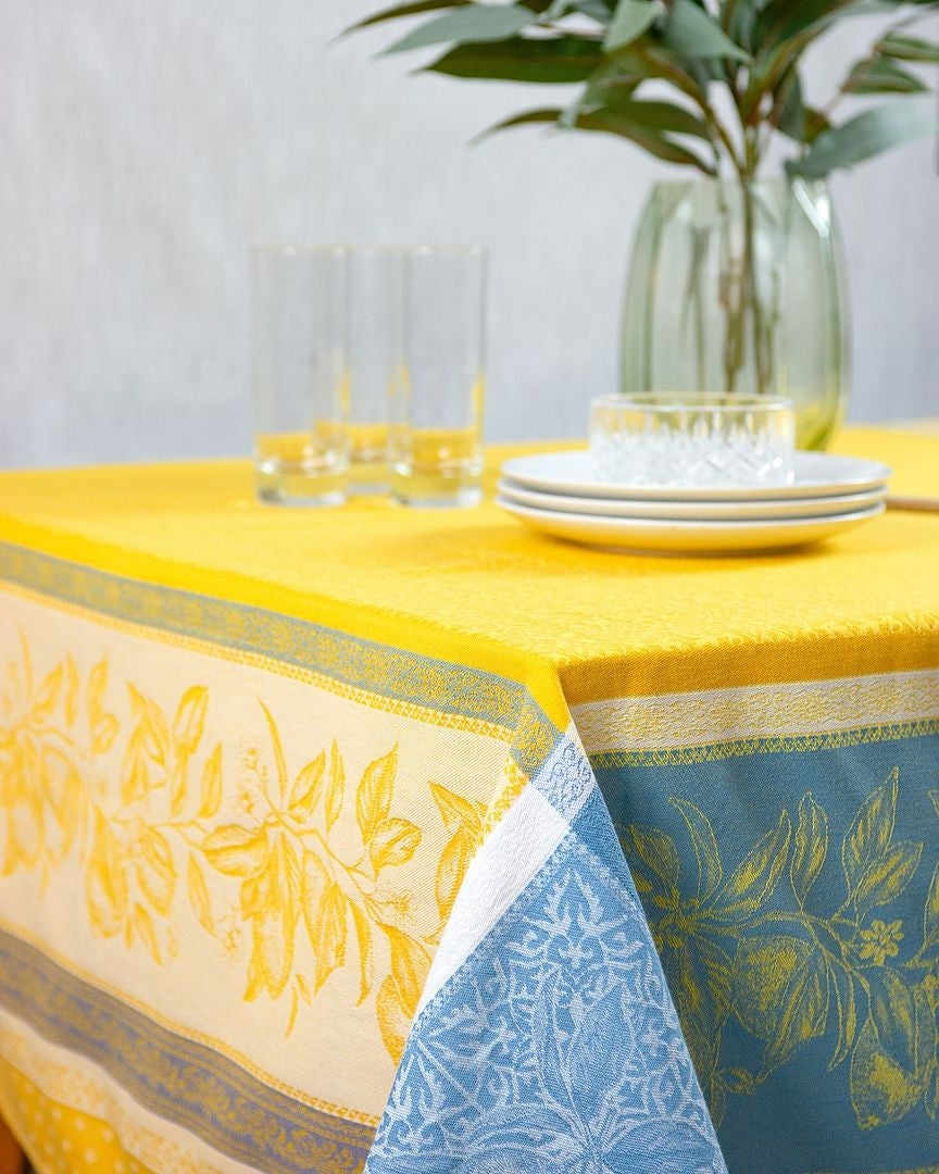 Tissus Toselli Cedrat Soleil Tablecloth