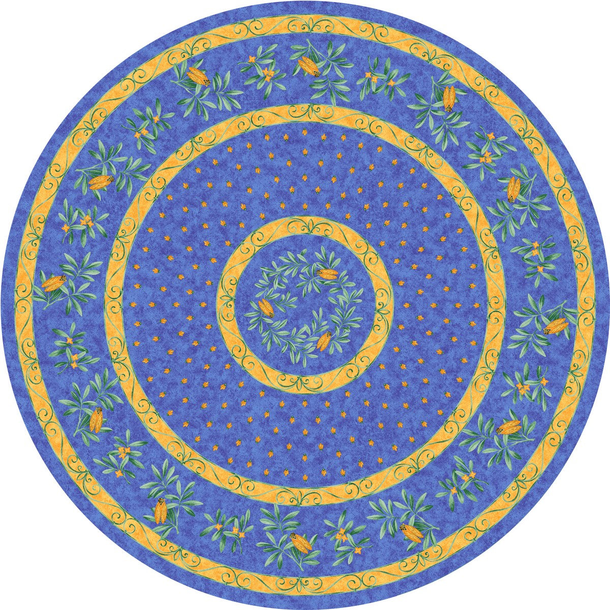 Tissus Toselli Cigale Coated Tablecloth