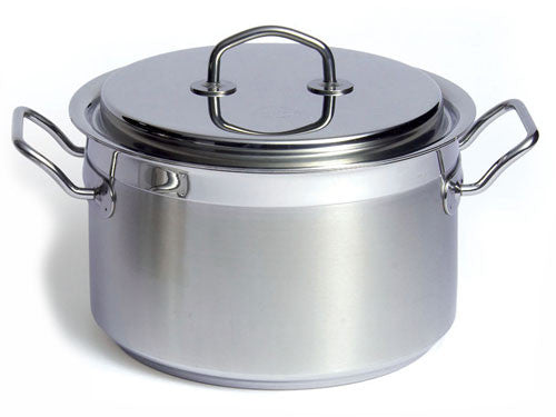 Silga Teknika World's Best Stainless Steel Cookware High Saucepan or Casserole with a lid - 6.7 litres