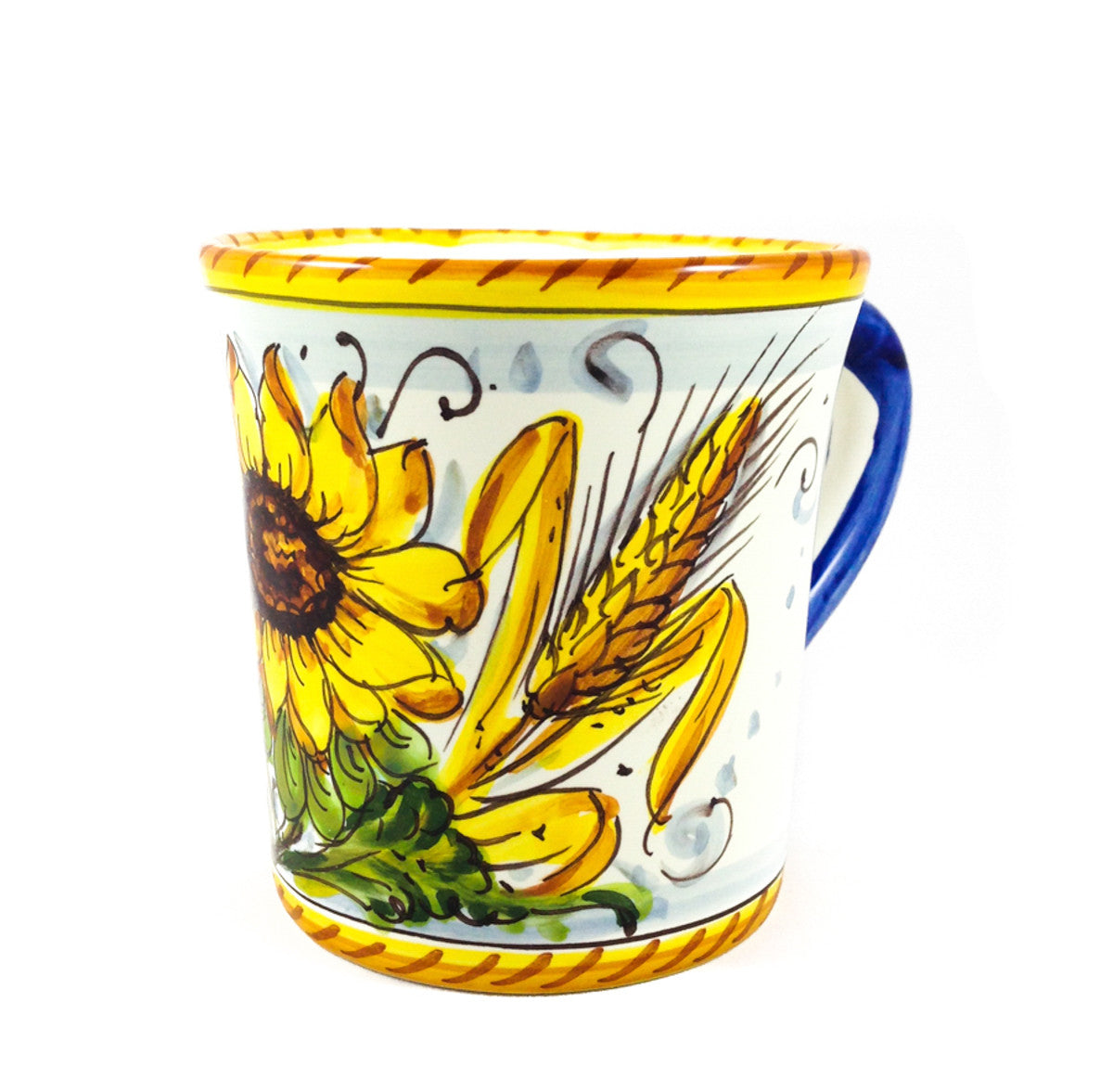 Borgioli - Sunflower on White Mug