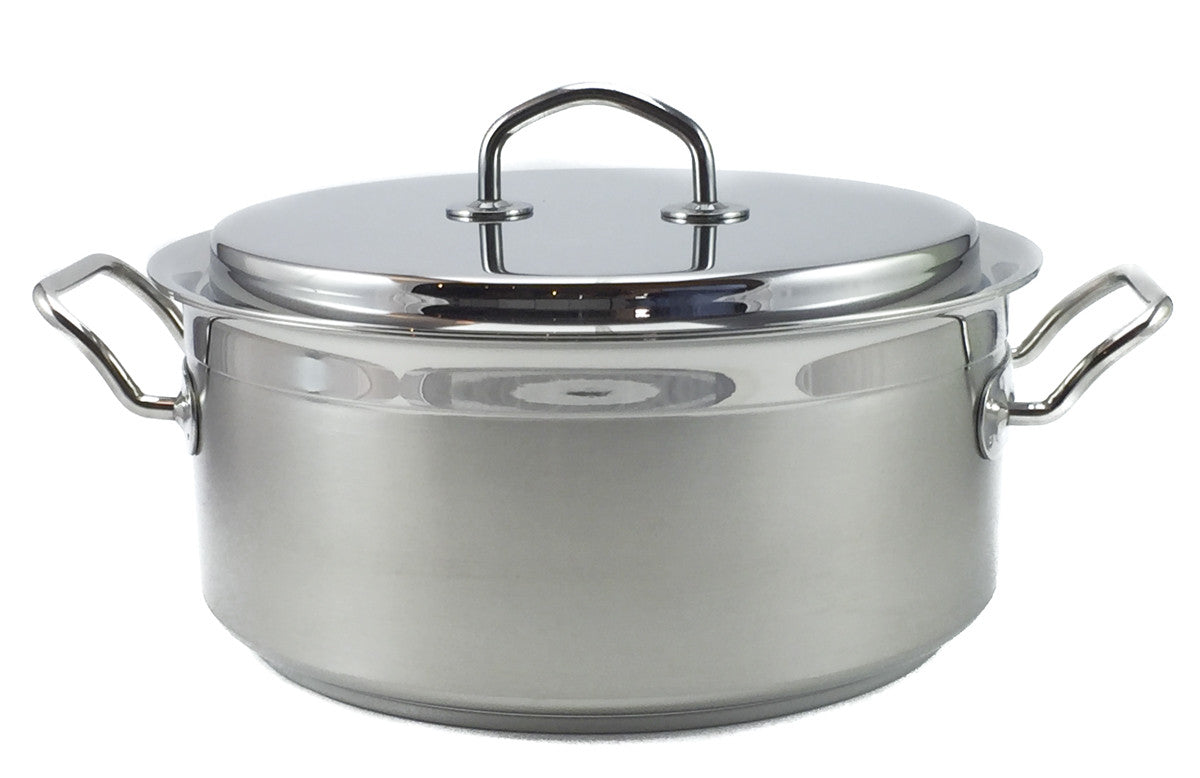 Silga Teknika World's Best Stainless Steel Cookware Saucepan or Casserole with a lid - 7.3 litres
