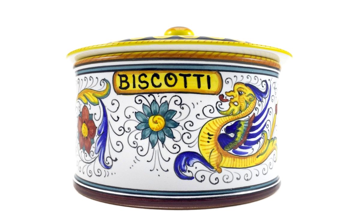 Pottery Jar Biscotti, Umbria Pattern