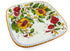 Borgioli - Pomegranate on White Square Platter 34cm x 34cm (13.4" x 13.4")