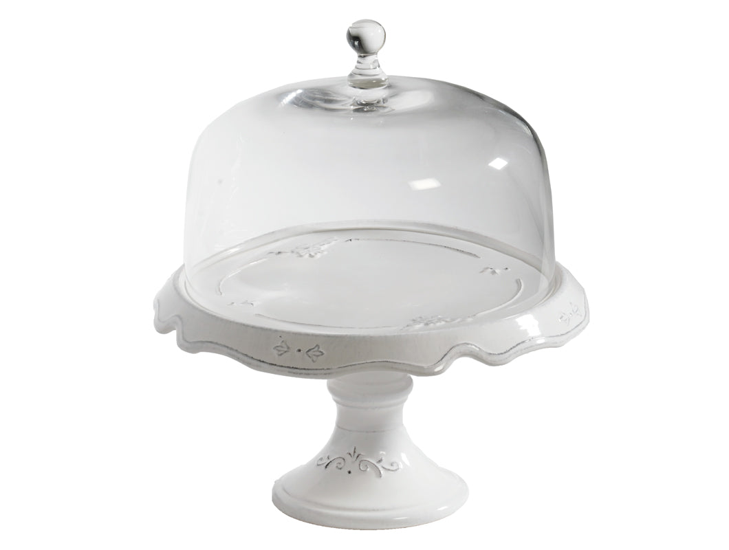 Convito - Large Cake Stand with Glass Dome