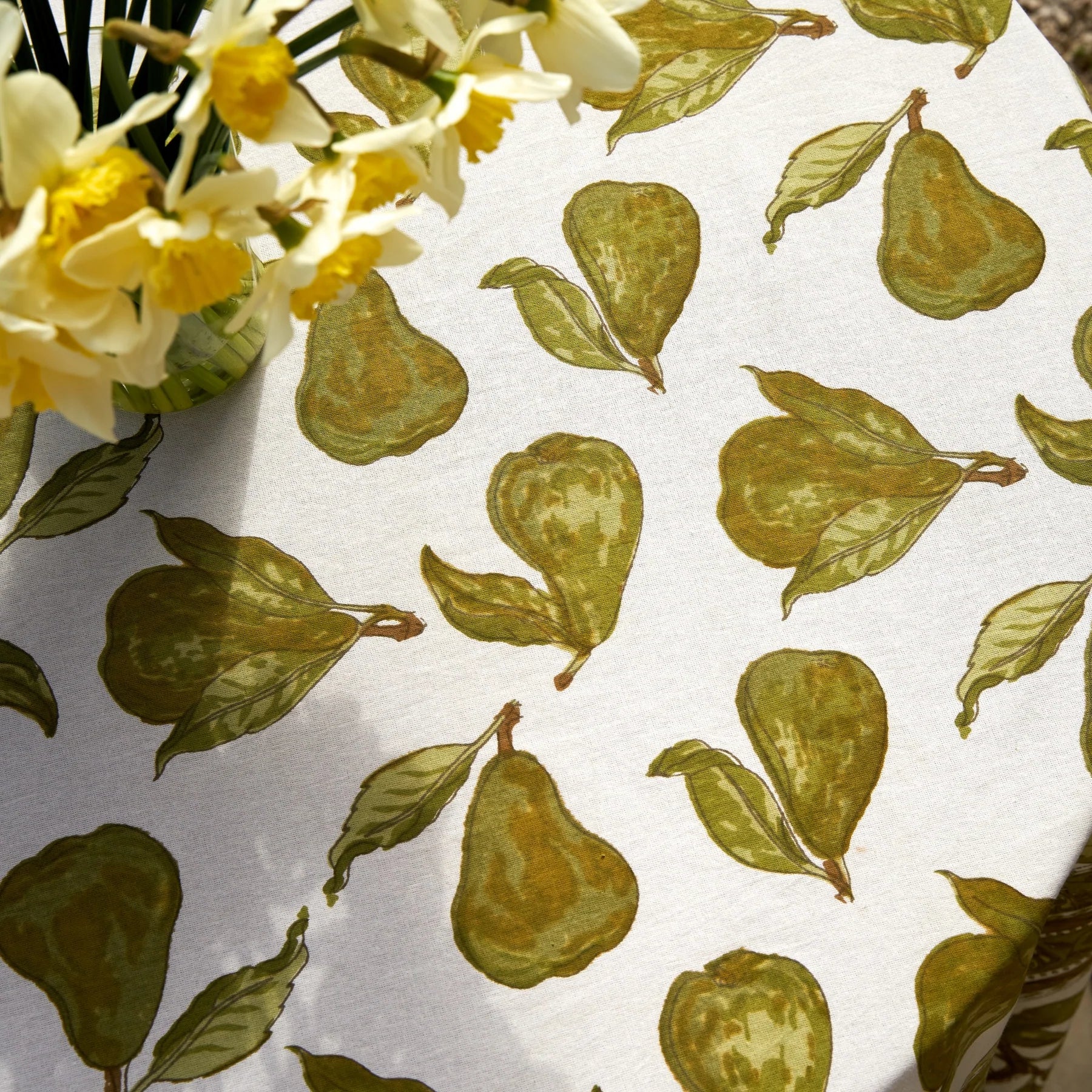 Orchard Pear Green Tablecloth