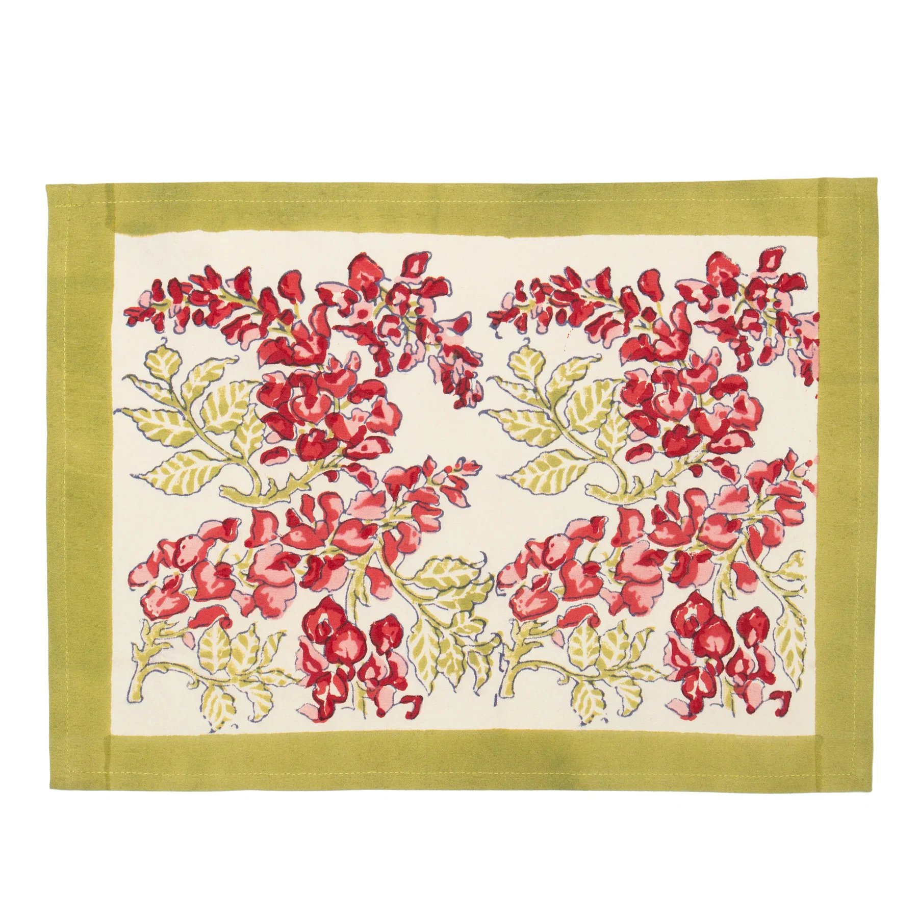 Wisteria Green & Pink Placemat