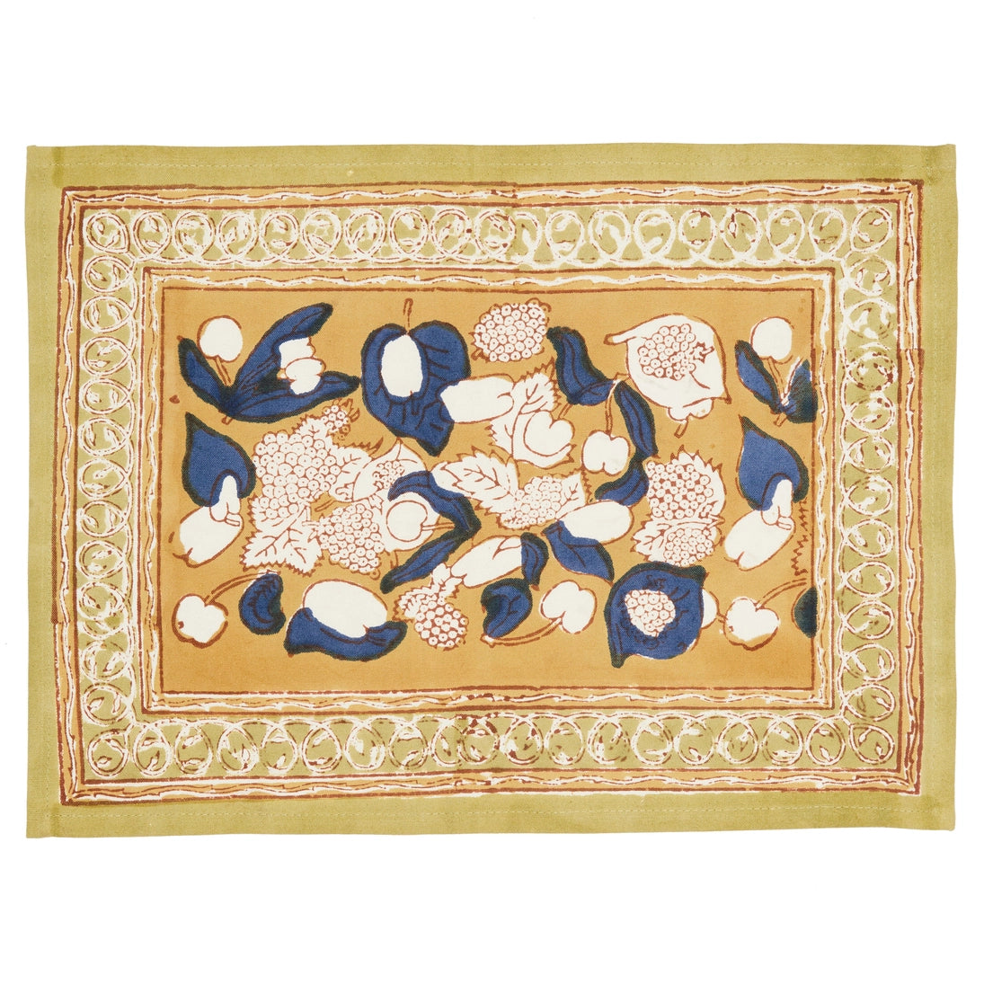 Forest Harvest Mustard/Blue Placemat