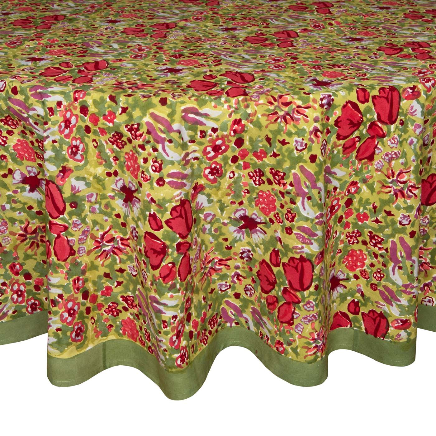 Jardin Red/Green Tablecloth