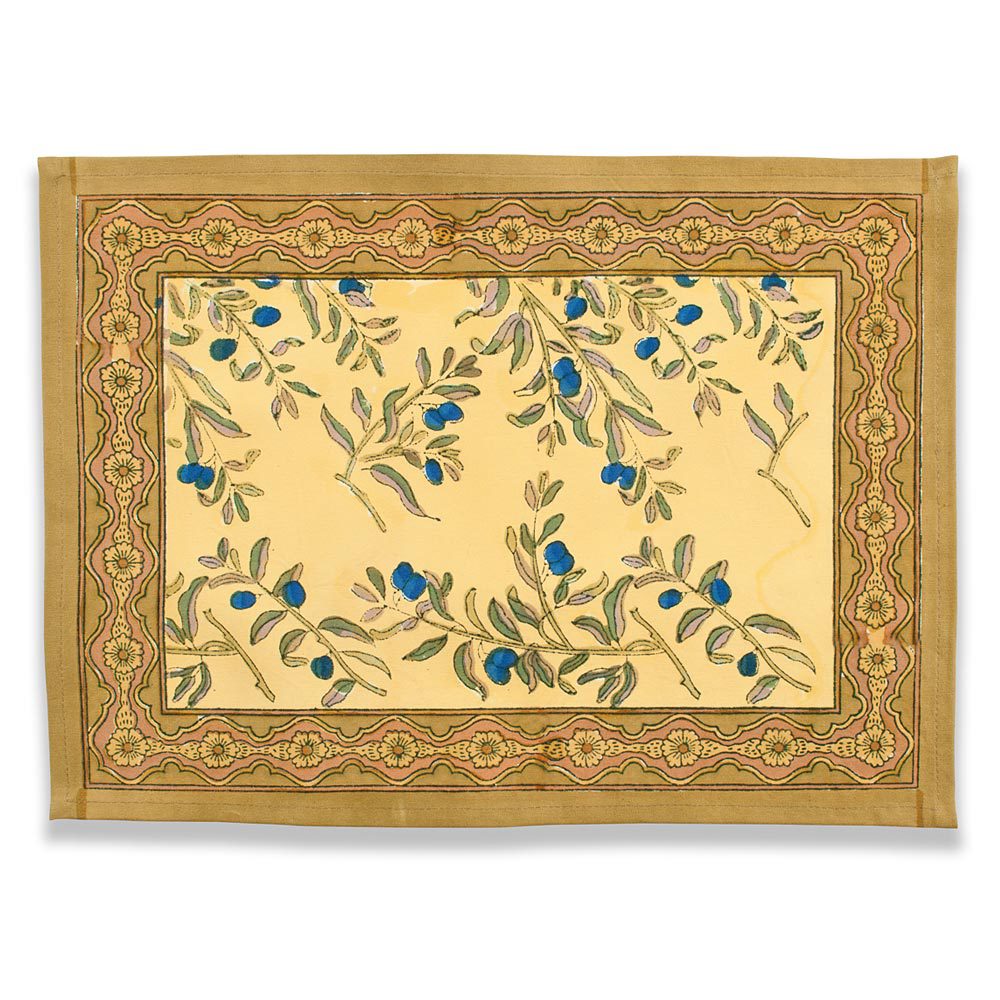 Olive Tree Khaki/Blue Placemat