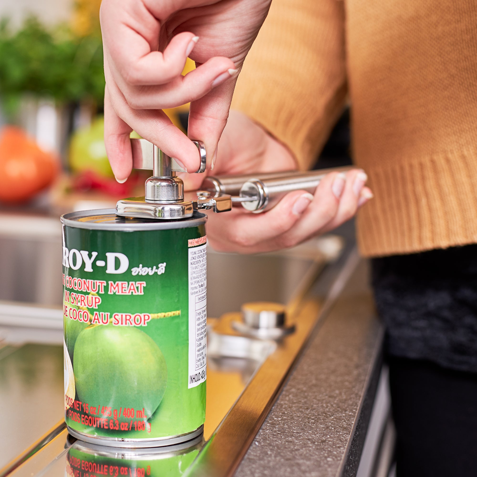 Rösle - Can Opener with pliers grip