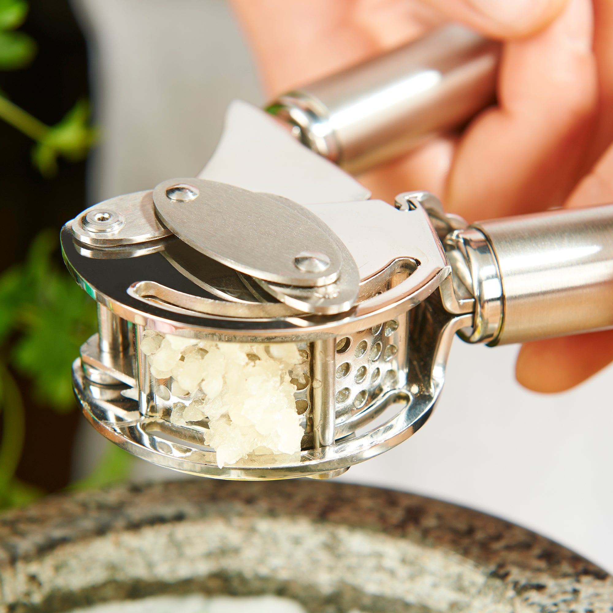 Rösle - Garlic Press with Scraper