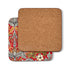 Pimpernel - Morris & Co Red Strawberry Thief Cork-Backed Coaster (Set of 6)