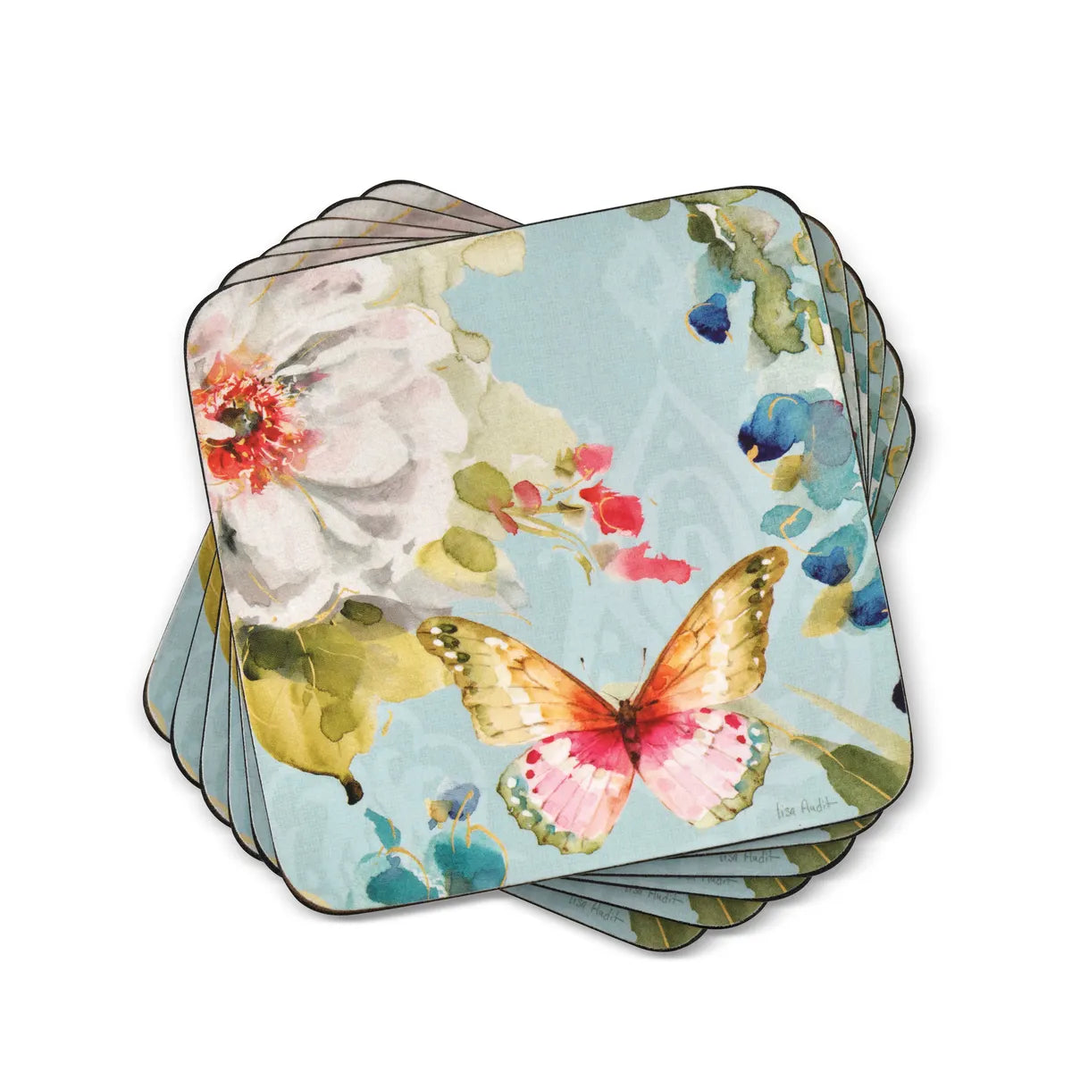 Pimpernel - Colorful Breeze Cork-Backed Coaster (Set of 6)