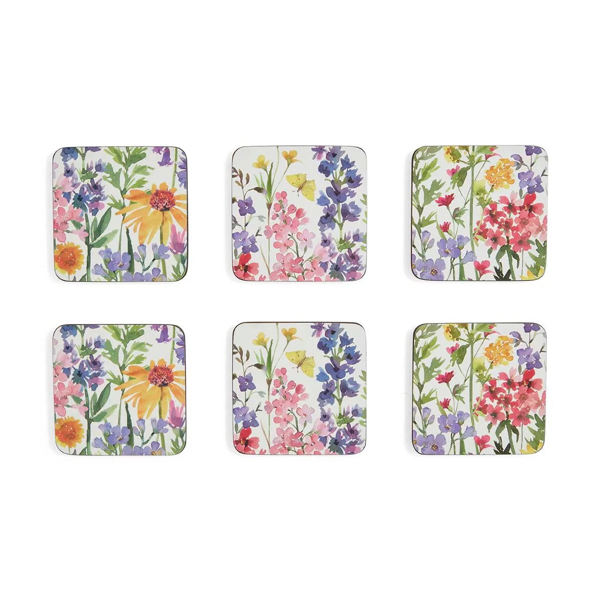 Pimpernel - Wildflowers Cork-Backed Coaster (Set of 6)