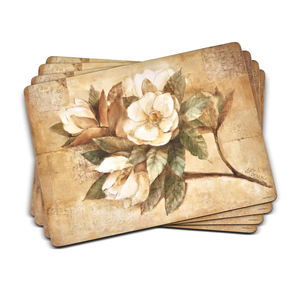 Pimpernel - Sugar Magnolia Cork-Backed Placemat (Set of 4)