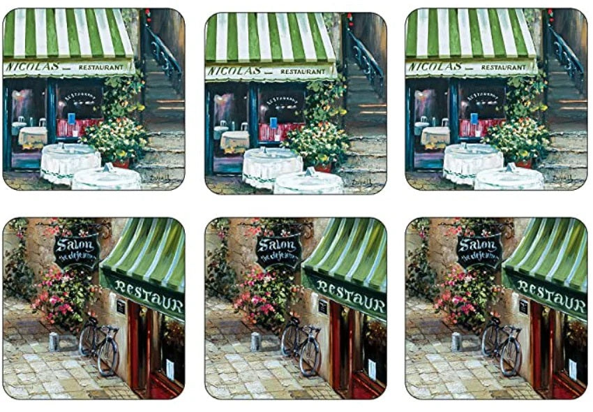 Pimpernel - Trattoria Cork-Backed Coaster (Set of 6)