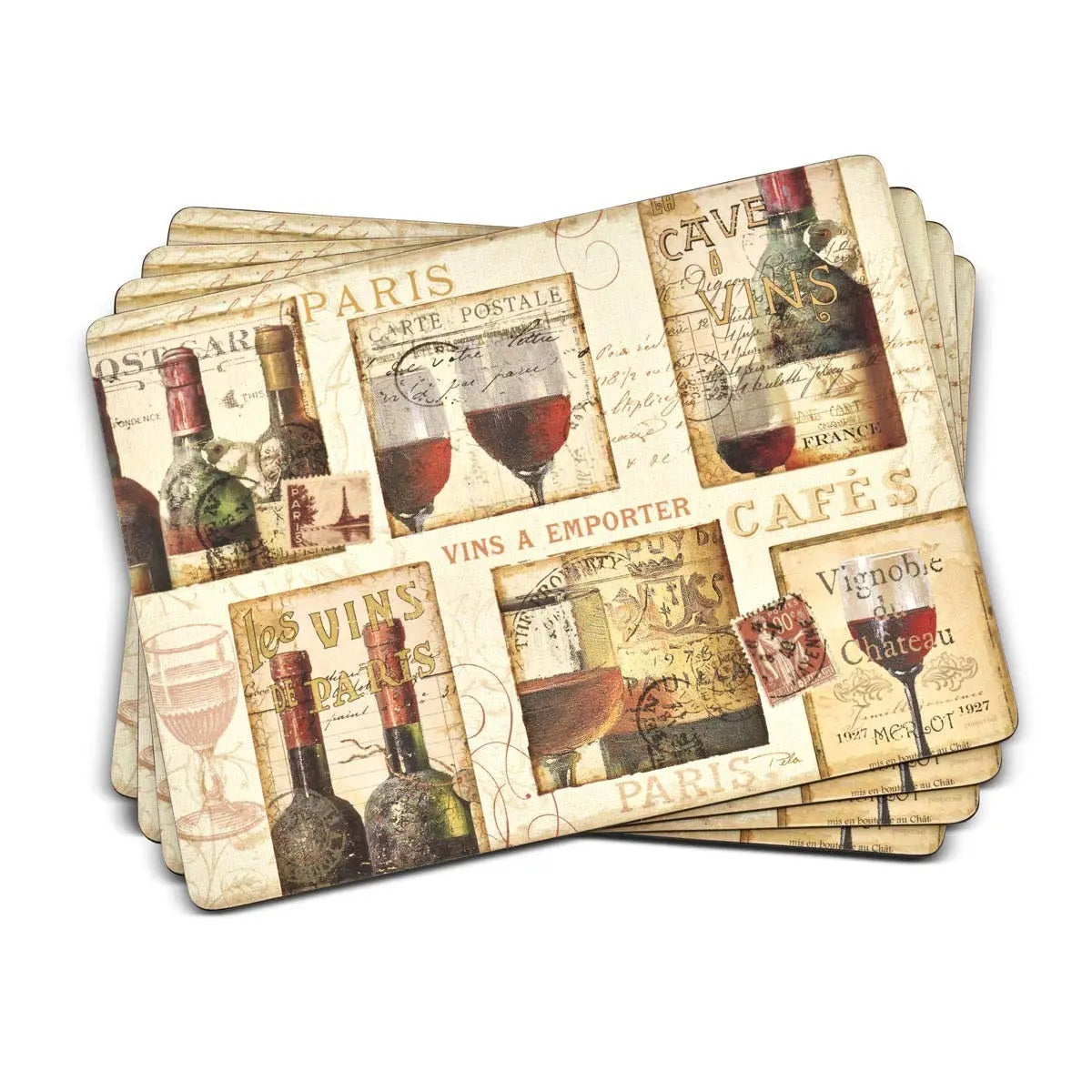 Pimpernel - French Cellar Cork-Backed Placemat (Set of 4)