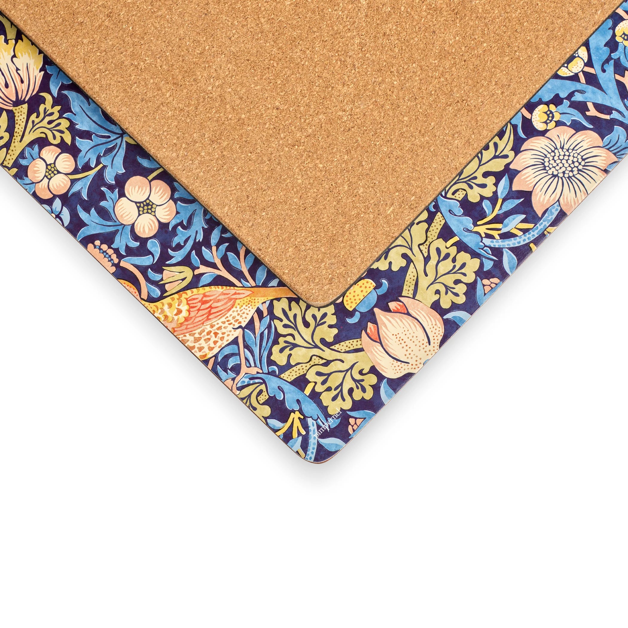 Pimpernel - Morris & Co Blue Strawberry Thief Cork-Backed Placemat (Set of 4)