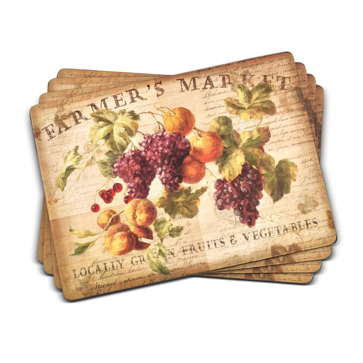 Pimpernel - Abundant Fall Cork-Backed Placemat (Set of 4)