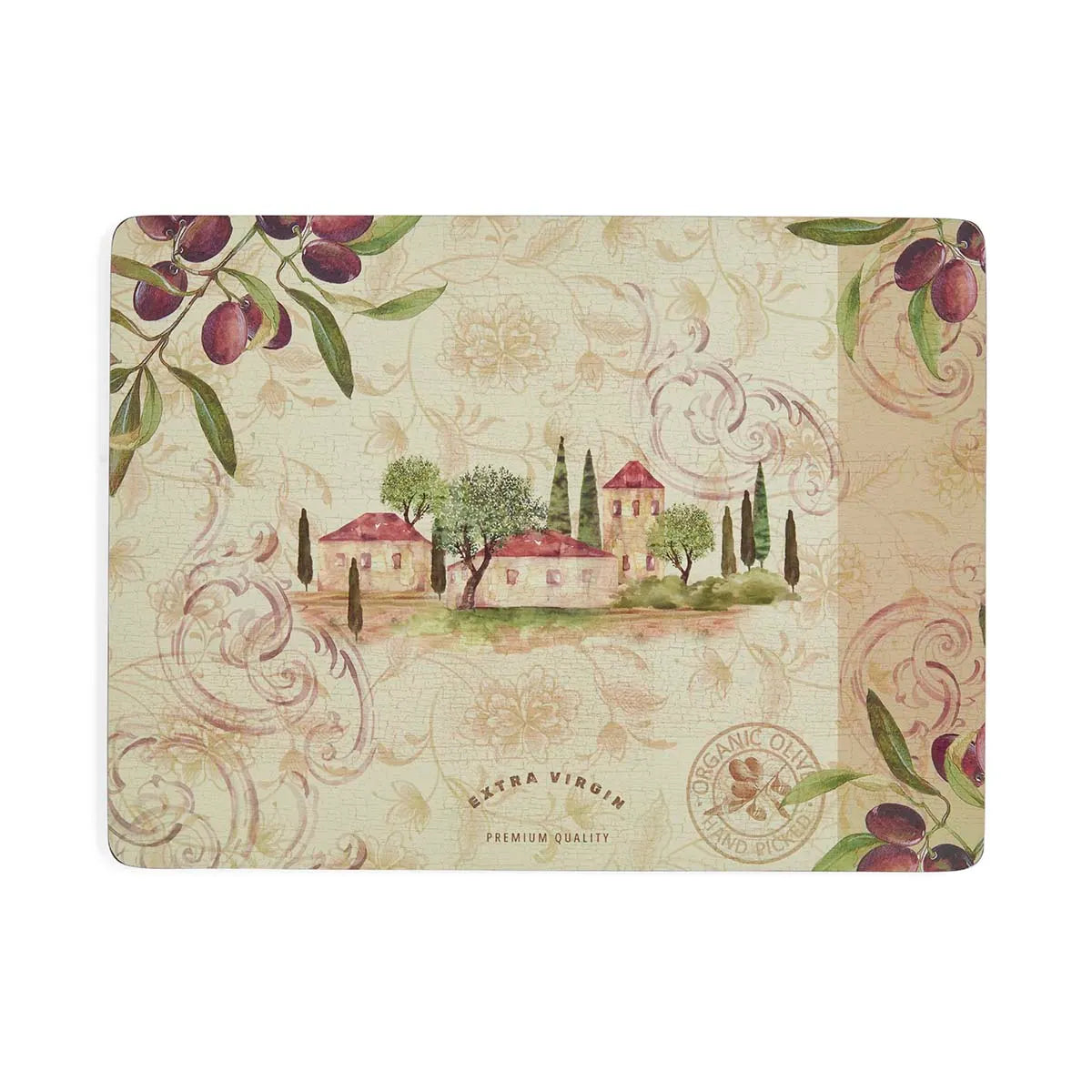 Pimpernel - Olive Orchard Cork-Backed Placemat (Set of 4)