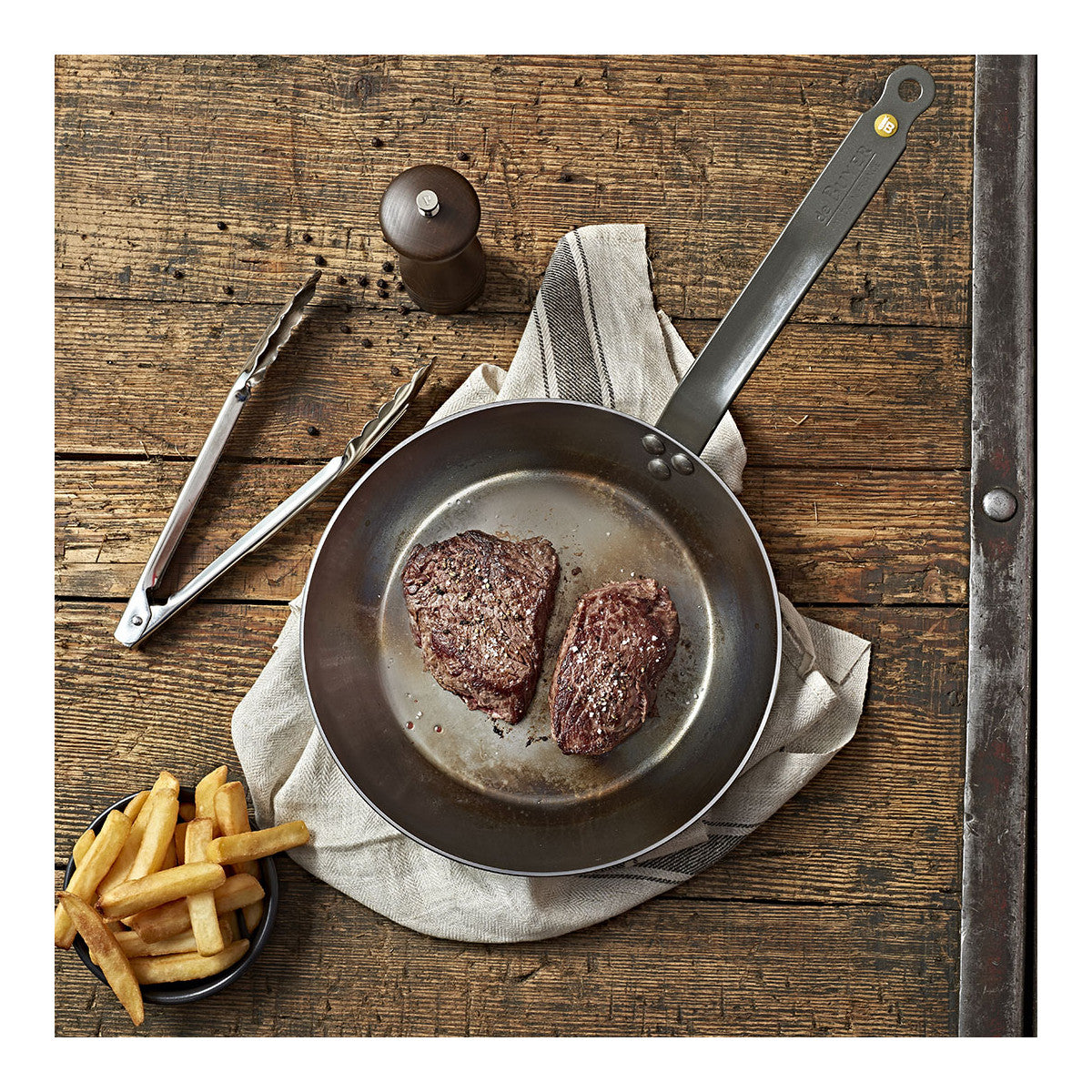 Debuyer "Mineral B" 24cm (9.5") Carbon Steel Country Pan