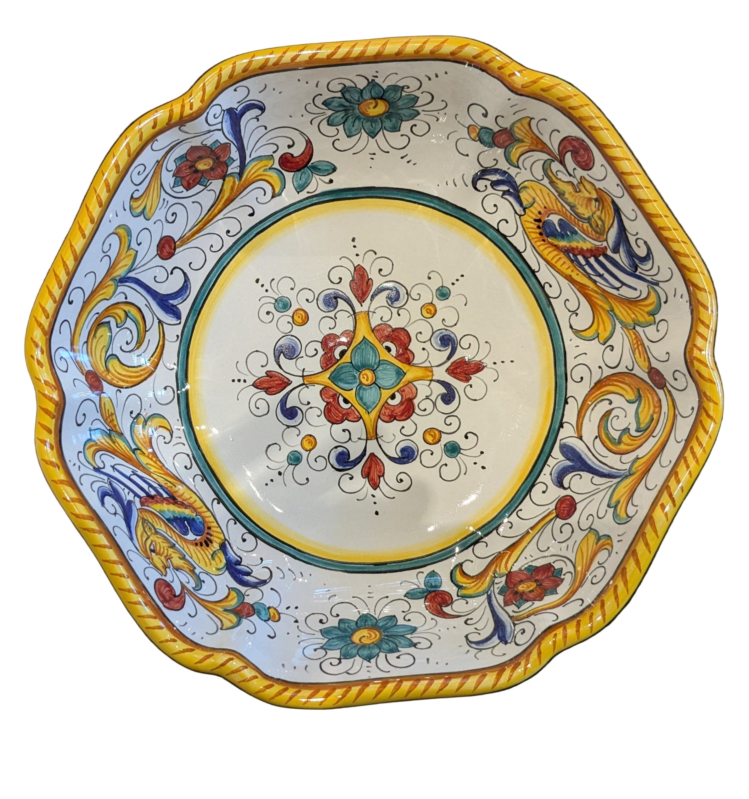 Gialletti & Pimpinelli Raffaellesco Scalloped Serving Bowl - 25cm