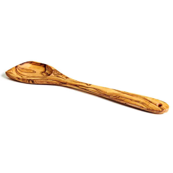 Olive Wood Cooking Spoon Flat Handle