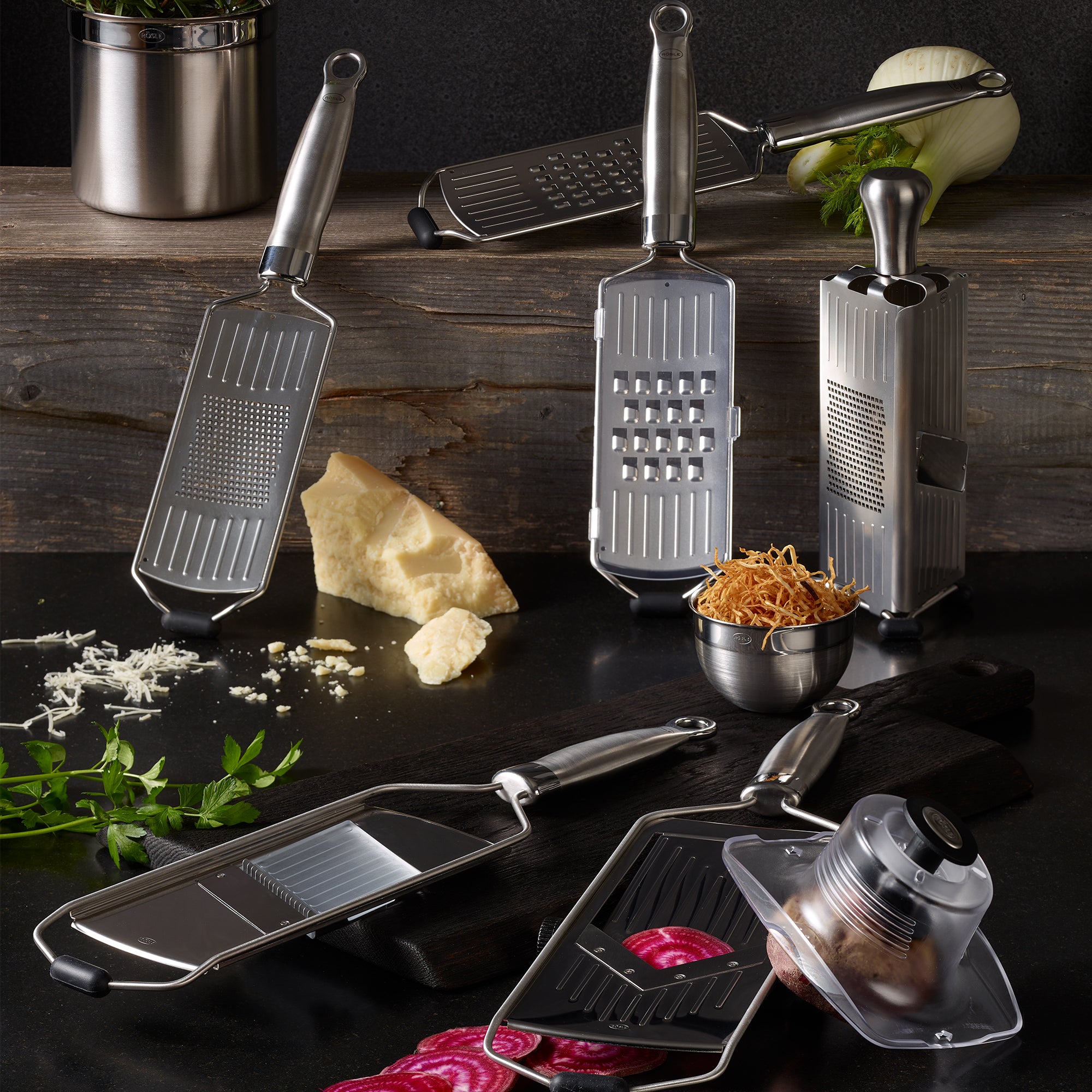 Rösle - Stainless Steel Adjustable V-Slicer