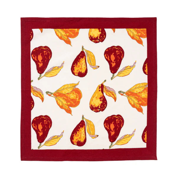 Orchard Pear Burgundy Napkin