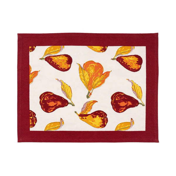 Orchard Pear Burgundy Placemat