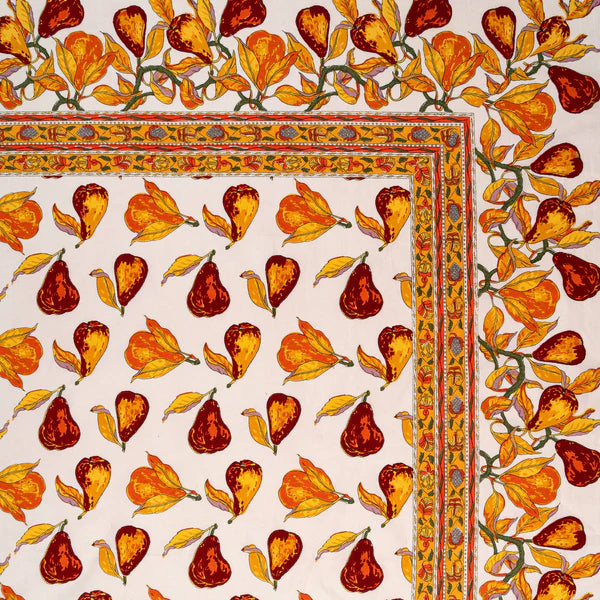 Orchard Pear Burgundy Tablecloth