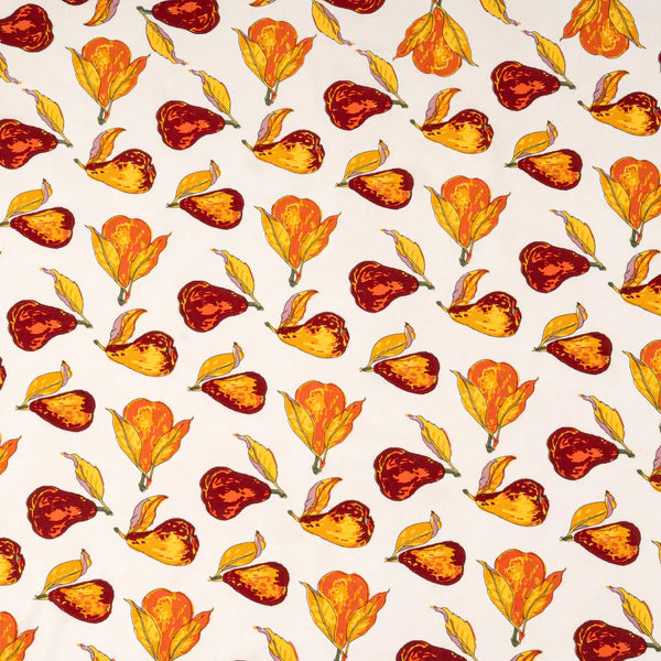 Orchard Pear Burgundy Tablecloth