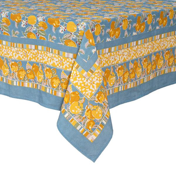 Citron Blue/Yellow Tablecloth