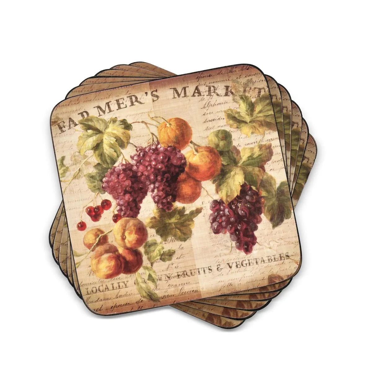 Pimpernel - Abundant Fall Cork-Backed Coaster (Set of 6)