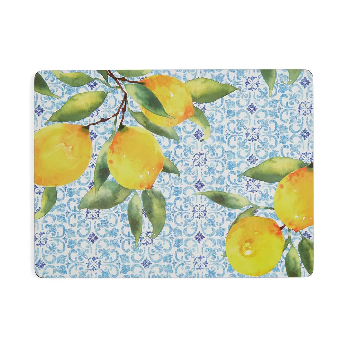 Pimpernel - Amalfi Lemons Cork-Backed Placemat (Set of 4)