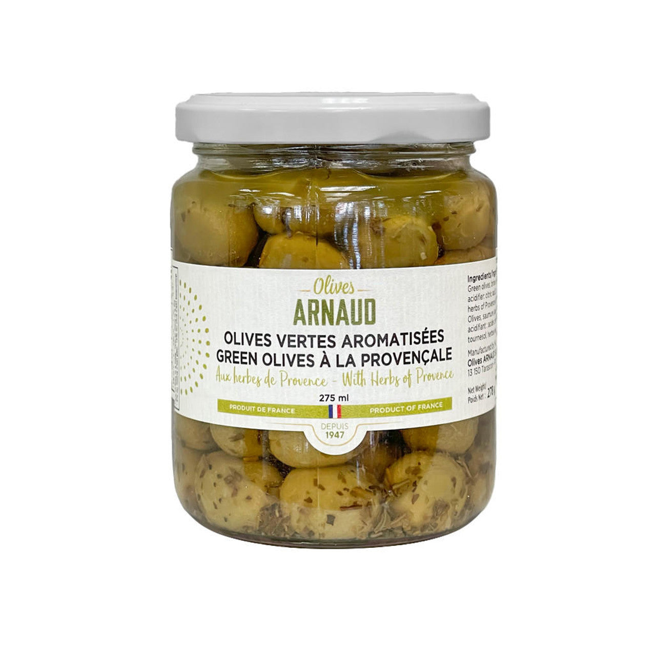 Arnaud Green Olives with Herbs de Provence