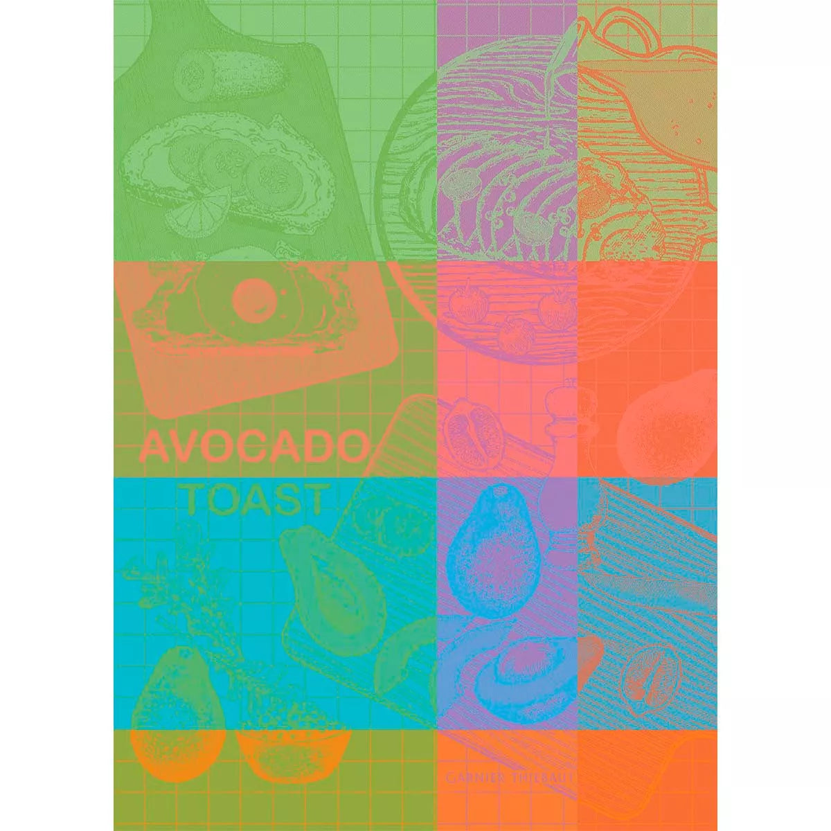 Garnier Thiebaut "Avocado Toast" Jacquard Kitchen Towel