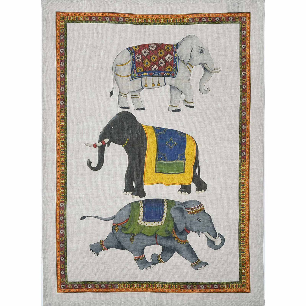 Tessitura Toscana - Linen Tea Towel "Barnum Grigio"