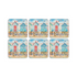 Pimpernel - Beach Huts Cork-Backed Coaster (Set of 6)