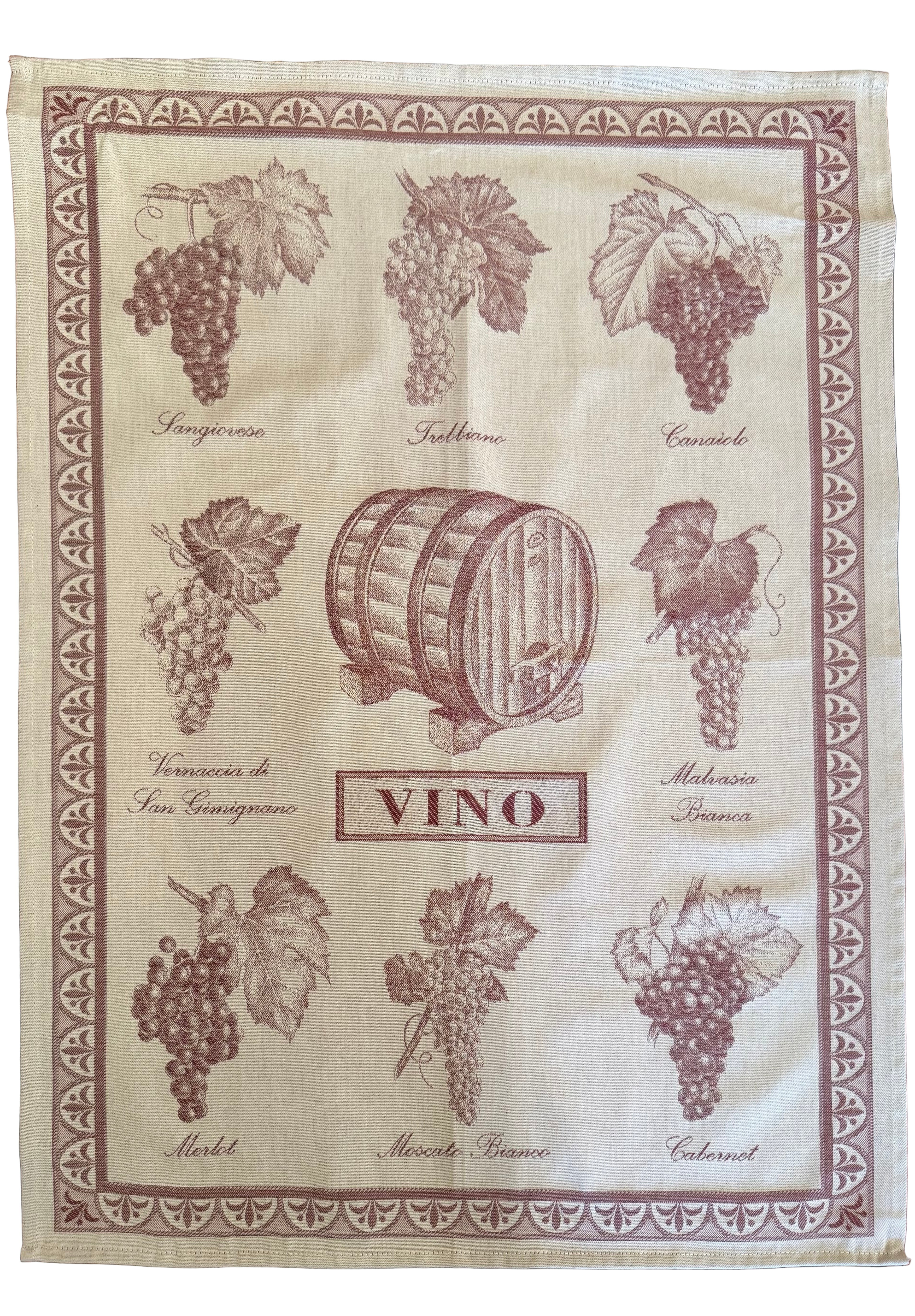 Tessitura Toscana - Cotton Tea Towel "Vino"
