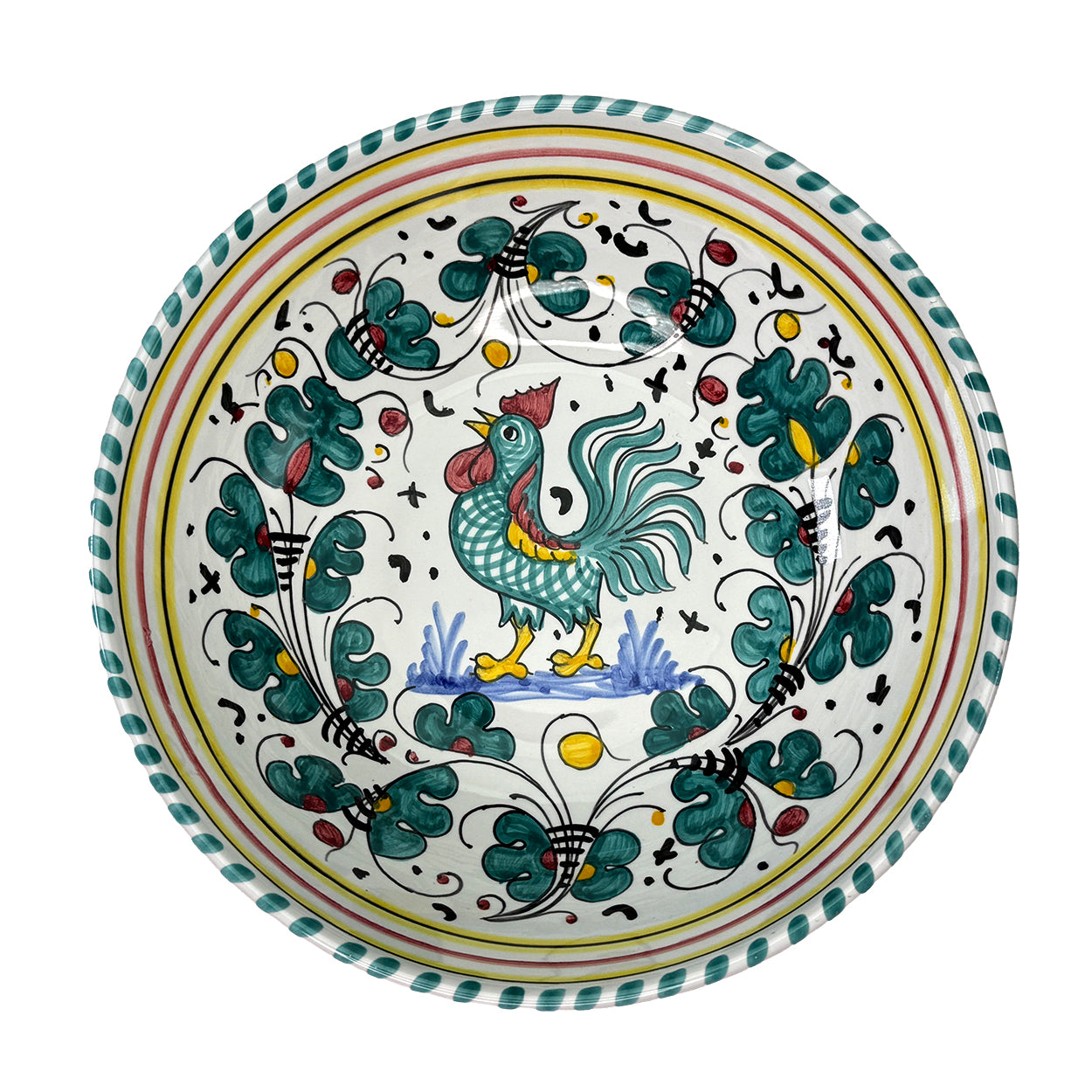 Sberna Gallo Verde 25cm Serving Bowl