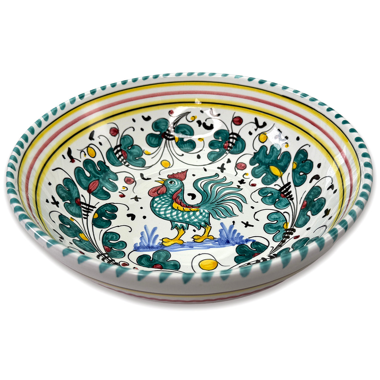Sberna Gallo Verde 25cm Serving Bowl