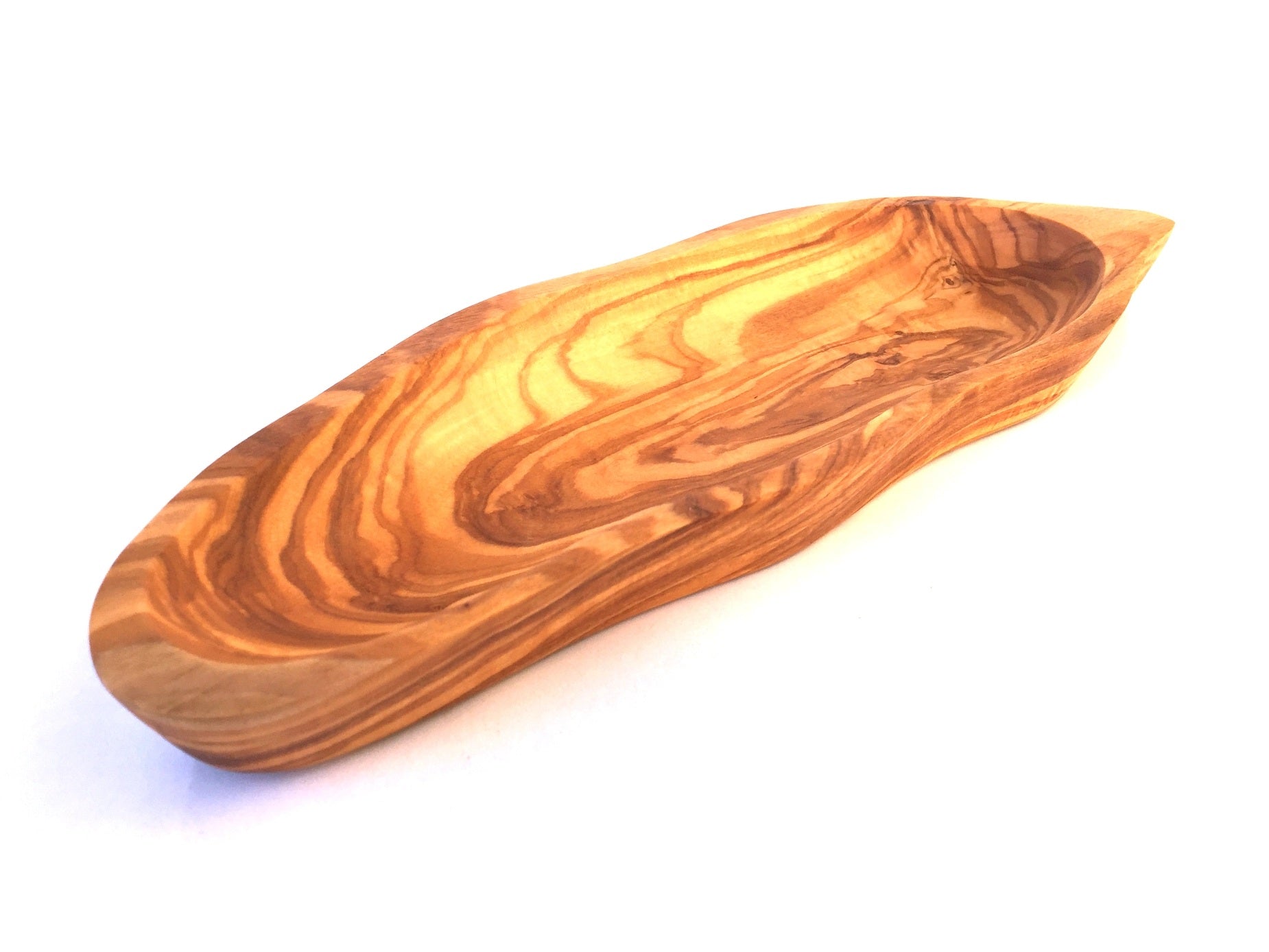 Olive Wood Bowl Oblong Serving Plate
