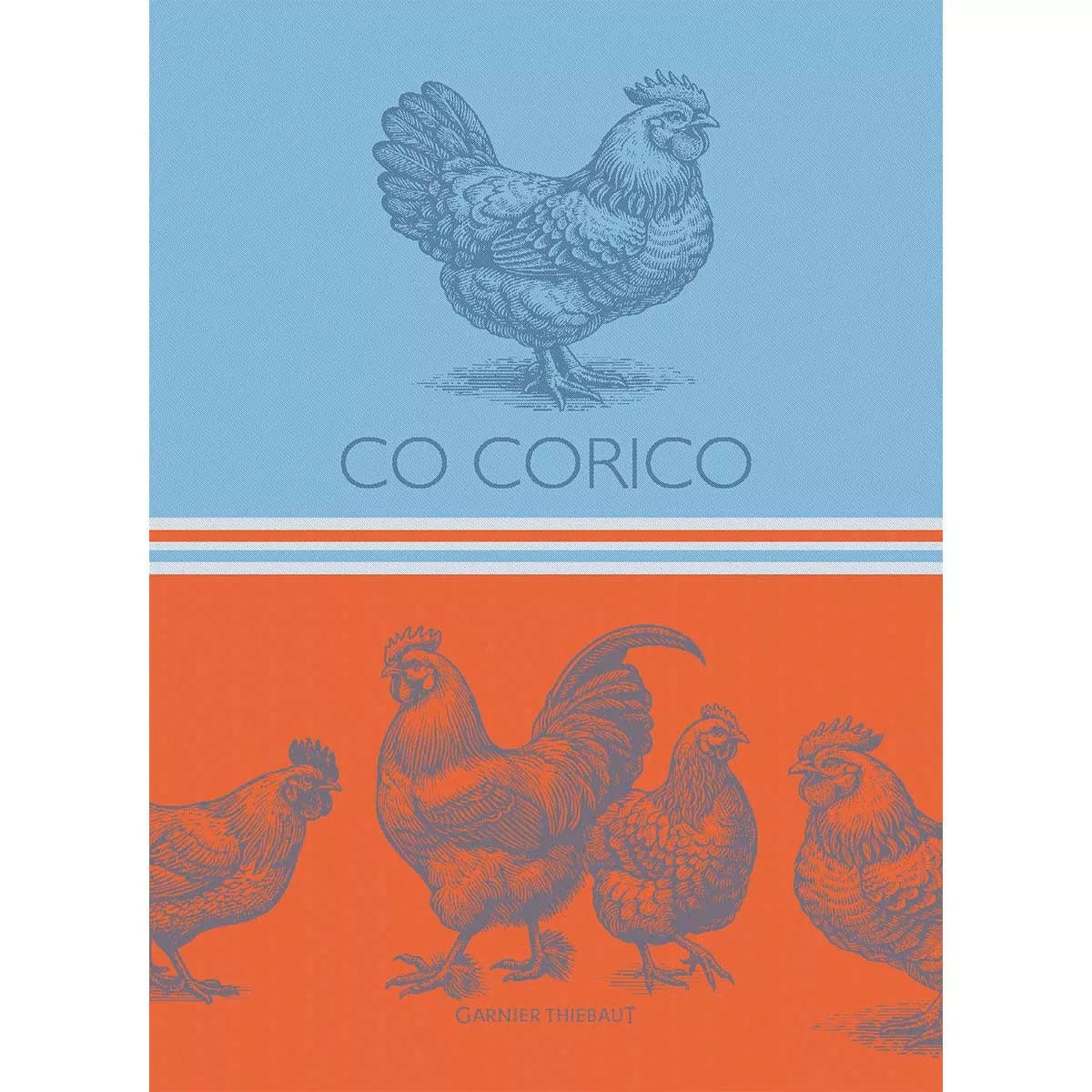 Garnier Thiebaut "Co Corico" Jacquard Kitchen Towel