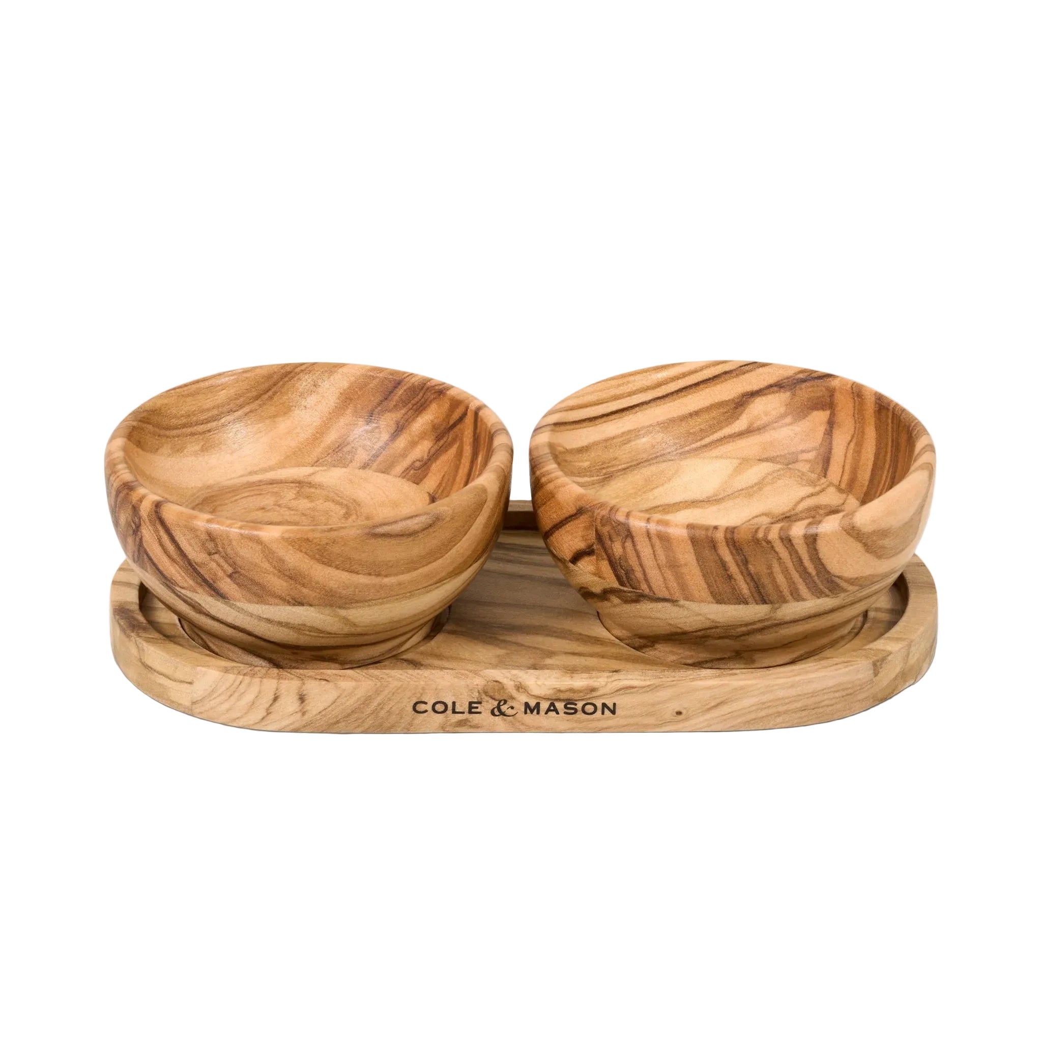 Cole & Mason - Portobello Olive Wood Pinch Pot Set