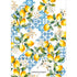 Garnier Thiebaut "Citrons Azulejos Bleu" Kitchen Towel (50% Linen/Cotton)