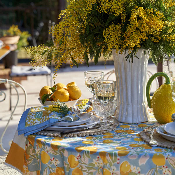 Citron Blue/Yellow Tablecloth